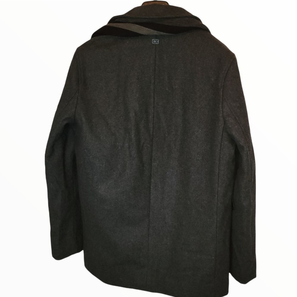 Men's Calvin Klein Wool Blend Men's  Heavy Coa - Picture 2 of 4